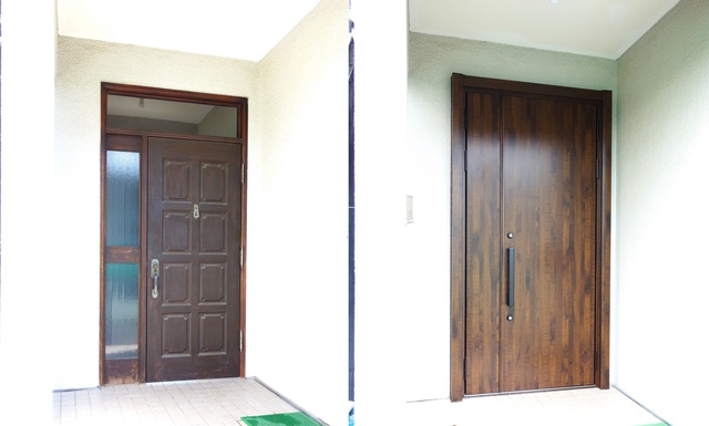 玄関まわりのリフォームをさせていただきました